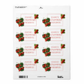 Aardbei behoudt etiket (Full Sheet)