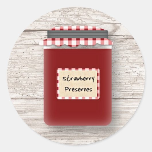 Aardbei behoudt Sticker (Voorkant)