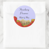 Aardbei behoudt Sticker voor aangepaste bliksetike (Tas)