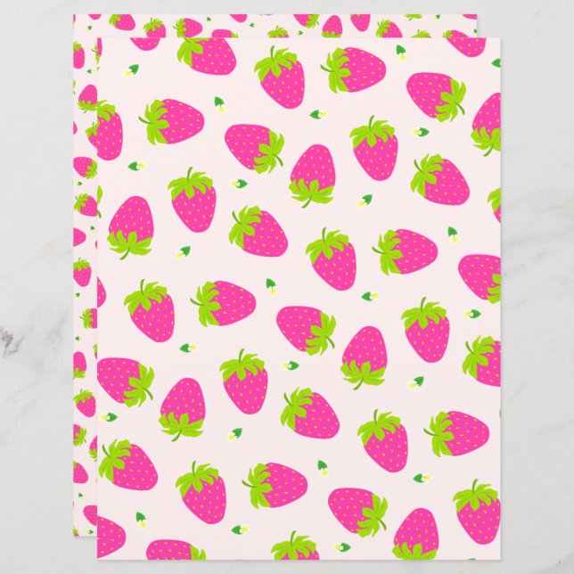 Aardbei Beige (Voorkant / Achterkant)