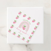 Aardbei Berry First Birthday Bedankjes Labels (In situ)