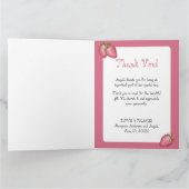 Aardbei Berry First Birthday Bedankkaart (Binnen)