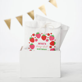 Aardbei Berry First Birthday Bedankzakje