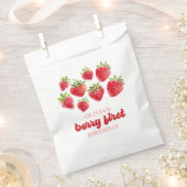 Aardbei Berry First Birthday Bedankzakje (Geknipt)