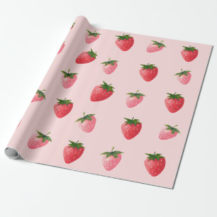 Aardbei Berry First Birthday Cadeaupapier