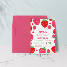 Aardbei Berry First Birthday