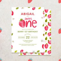 Aardbei Berry First Birthday