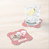 Aardbei Berry First Birthday Kartonnen Onderzetters (Insitu)