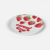 Aardbei Berry First Birthday Paper Borden Papieren Bordje (Gekanteld)