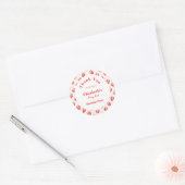 Aardbei Berry First Birthday Ronde Sticker (Envelop)