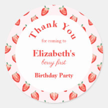 Aardbei Berry First Birthday