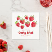 Aardbei Berry First Birthday Servet (Insitu)