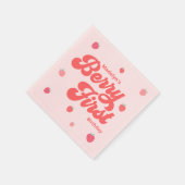 Aardbei Berry First Birthday Summer Servet (Hoek)