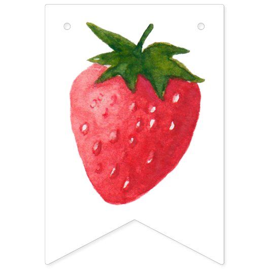 Aardbei Berry First Birthday Vlaggetjes (Eerste vlag)