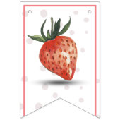 Aardbei Berry First Birthday Vlaggetjes (Eerste vlag)