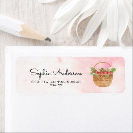 Aardbei Berry First Girl 1e verjaardag Etiket