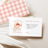 Aardbei Berry Loved Luier Raffle Baby shower Informatiekaartje