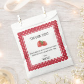 Aardbei Berry Sweet 1e verjaardag Favor Ba Bedankzakje (Geknipt)