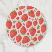 Aardbei Berry Sweet Baby shower Bedankjes Labels (Achterkant)