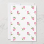 Aardbei Berry Sweet Baby shower Kaart (Achterkant)