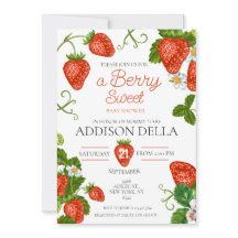 Aardbei Berry Sweet Baby shower