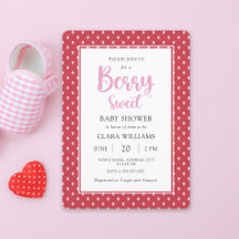 Aardbei Berry Sweet Baby shower