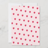 Aardbei Berry Sweet Baby shower Kaart (Achterkant)