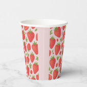 Aardbei Berry Sweet Baby shower Papieren Bekers (Rechts)