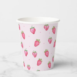 Aardbei Berry Sweet Baby shower Papieren Bekers