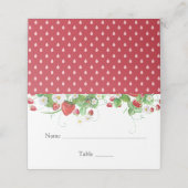 Aardbei Berry Sweet Baby shower Plaatskaartje (Buitenkant ongevouwen)