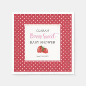 Aardbei Berry Sweet Baby shower Servet (Voorkant)