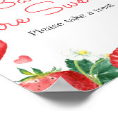 Aardbei Berry Sweet Baby's zijn zoet Poster (Hoek)