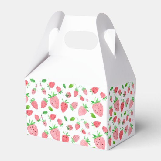 Aardbei Berry Sweet Birthday Bedankdoosjes (Achterkant)