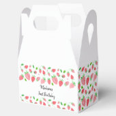 Aardbei Berry Sweet Birthday Bedankdoosjes (Geopend)