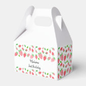 Aardbei Berry Sweet Birthday Bedankdoosjes (Voorkant Zijde)