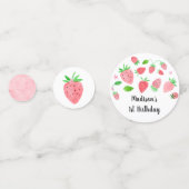 Aardbei Berry Sweet Birthday Confetti (Voorkanten)
