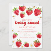 Aardbei Berry Sweet Birthday Kaart (Voorkant)