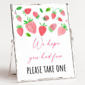 Aardbei Berry Sweet Birthday Party Favor Sign Poster