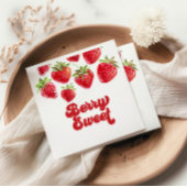 Aardbei Berry Sweet Birthday Servet