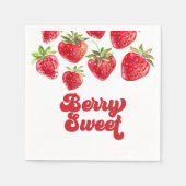 Aardbei Berry Sweet Birthday Servet (Voorkant)