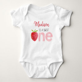 Aardbei Berry Sweet First Birthday Romper