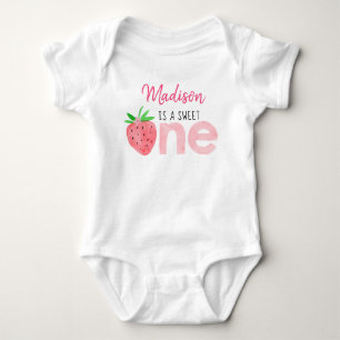 Aardbei Berry Sweet First Birthday Romper