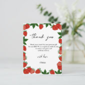 Aardbei Berry Sweet Fruit dank u Briefkaart (Staand voorkant)
