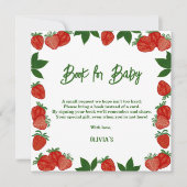 Aardbei Berry Sweet Fruit Fresh Gift Baby book Kaart (Voorkant)