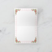 Aardbei Berry Sweet Modern Baby Meisje Douche Bedankkaart (Binnen)