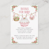 Aardbei Berry Sweet Modern Baby shower Luier Informatiekaartje (Voorkant)