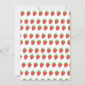 Aardbei Berry Sweet Verjaardag Dank u kaart (Achterkant)