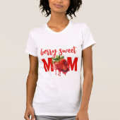 Aardbei Berry zoet 1e verjaardag mam T-shirt (Voorkant)