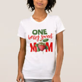 Aardbei Berry zoet Eerste Verjaardag mam T-shirt (Voorkant)