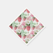 Aardbei, bes, rood, vers, rijp, zoet, voedsel, servet (Hoek)